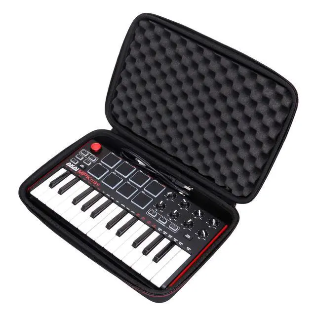 Alt view image 2 of 7 - Case Compatible with Akai Professional MPK Mini MK3 / MPK Mini Play MK3 25 Key USB MIDI Keyboard Controller, Black(Case Only)