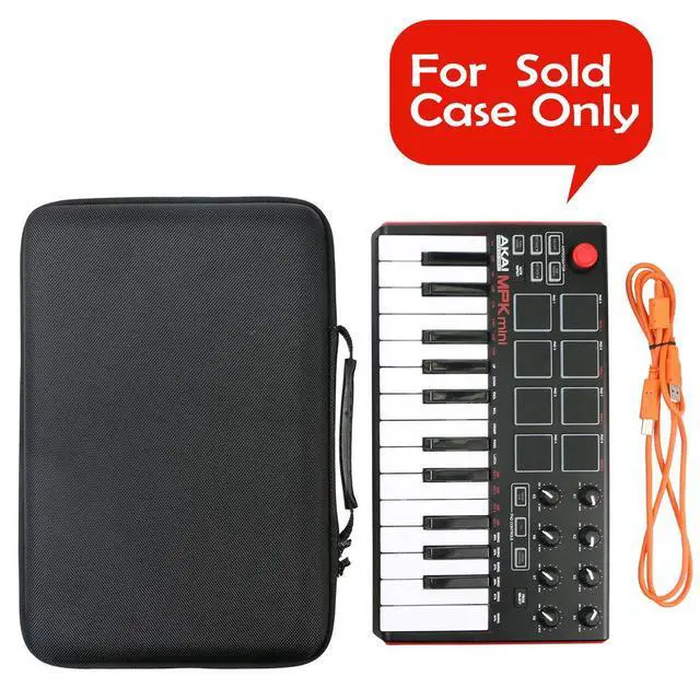 Alt view image 4 of 7 - Hard Travel Case Replacement for Akai Professional MPK Mini MKII & MK3 & MPK Mini Play | 25-Key Ultra-Portable USB MIDI Drum Pad & Keyboard Controller