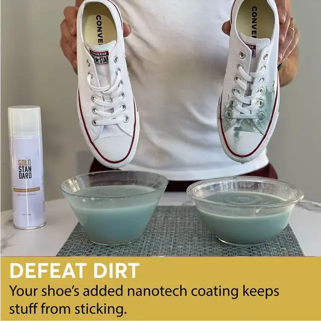 Alt view image 4 of 7 - Premium Water-Repellent Shoe Protector Spray 5 Oz. Suede Shoe Protector Spray Waterproof Formula Repels Water and Stains - Leather, Nubuck, Suede, Canvas, White Sneaker Protector Spray