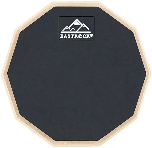 Main image of Practice Drum Pad, 6 Inches Double Sided Silent Drum Pad, Rubber Dumb Drum for Beginners,Black