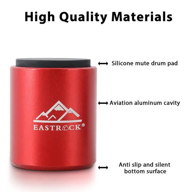 Alt view image 5 of 7 - MINI Practice Drum Pad With Stand, 1.57 Inches Silent Drum Pad, Silicone Dumb Drum for Beginners