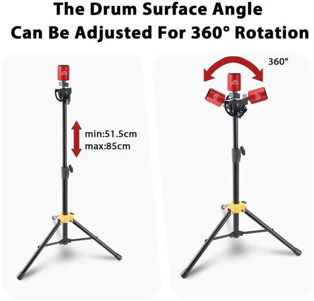 Alt view image 6 of 7 - MINI Practice Drum Pad With Stand, 1.57 Inches Silent Drum Pad, Silicone Dumb Drum for Beginners