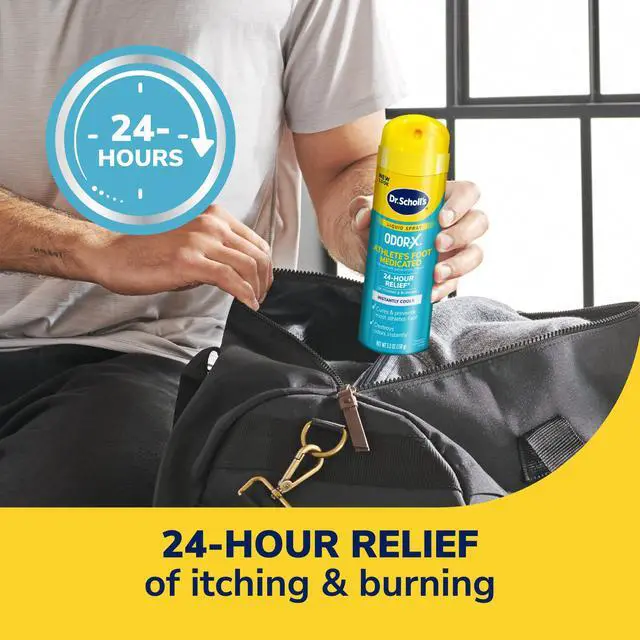 Alt view image 5 of 7 - ODOR-X ATHLETE'S FOOT MEDICATED LIQUID SPRAY, 5.3 oz // 24-Hour Relief of Itching & Burning, Instantly Cools, Cures & Prevents Most Athlete's Foot, Destroys Odors Instantly