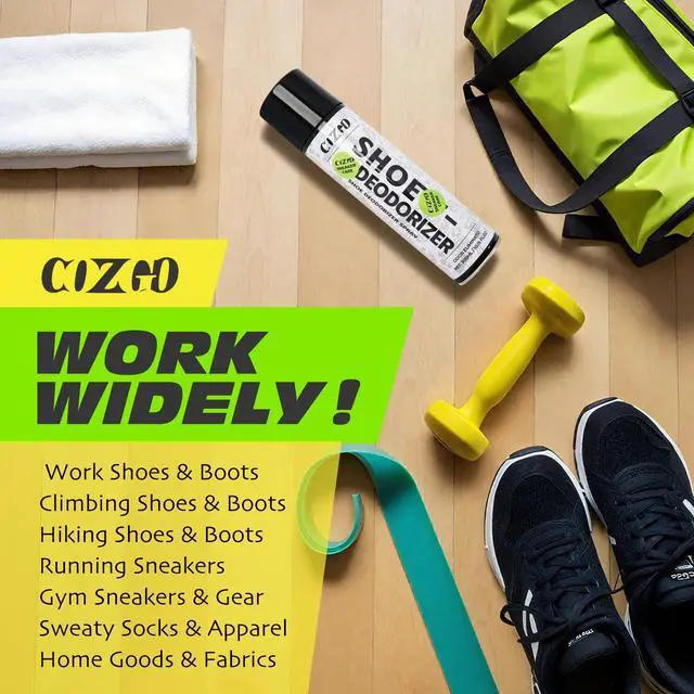 Alt view image 5 of 7 - Shoe Deodorizer Spray, Shoe Refresher, Shoe Odor Smell Eliminator, 300ml (10oz) Long-Lasting Quick-Drying Formula Shoe Spray for Smelly Shoes, Sneakers, Gym Bag, Work Boots