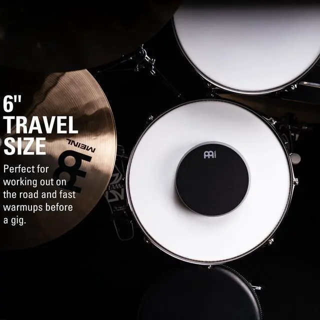 Alt view image 2 of 7 - 6" Double Sided Drum Practice Pad, Standard Silicone/Silent Marshmallow