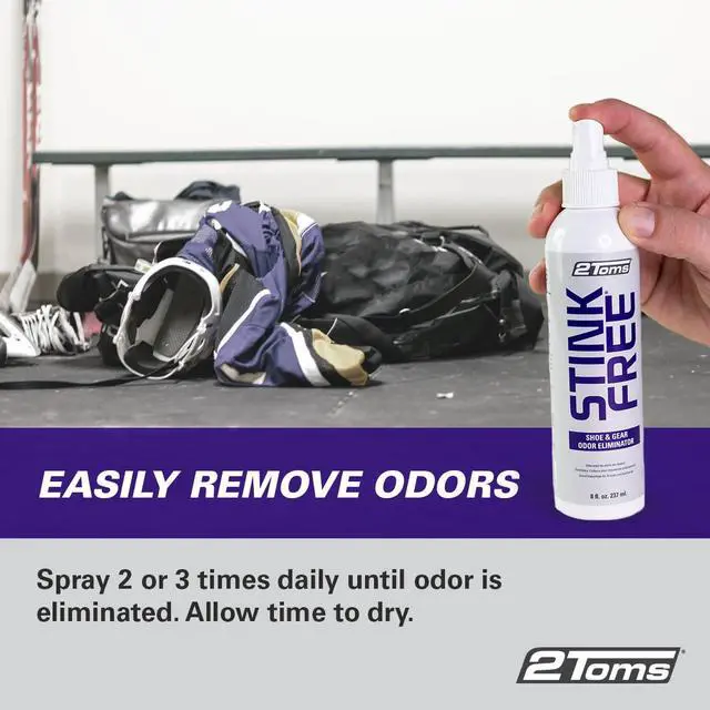 Alt view image 4 of 7 - StinkFree Shoe Odor Eliminator Spray, Removes Odors Caused by Sweat in Shoes, Sneakers, Cleats, Boots & Gear, 8 Ounce Bottle