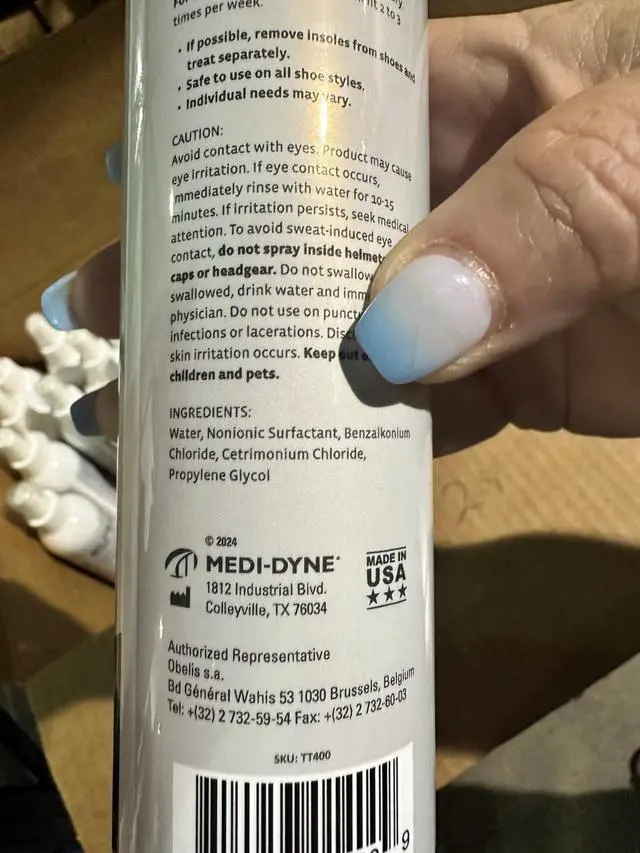 Alt view image 7 of 7 - StinkFree Shoe Odor Eliminator Spray, Removes Odors Caused by Sweat in Shoes, Sneakers, Cleats, Boots & Gear, 8 Ounce Bottle