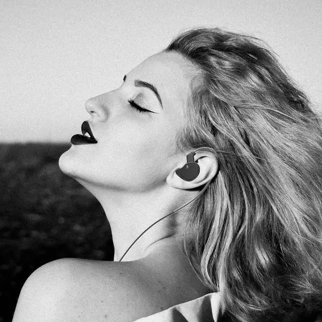 Alt view image 6 of 7 - Melody in Ear Monitors Earphones Headphones Wired Earbuds without Microphone IEM HIFI Bass with 1DD 1BA, Ear fins, 4N OFC Cable for Musicians, Singer, on Stage, Studio (no mic, clear black)