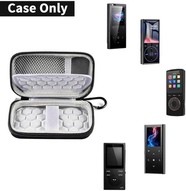Alt view image 2 of 7 - MP3 & MP4 Player Case for Luoran/for innioasis/for TIMMKOO/for MYMAHDI/for Phinistec/Music Players Bluetooth. Kids MP3 Player Storage Box Fit for Earbuds, USB Cable and More (Bag Only)