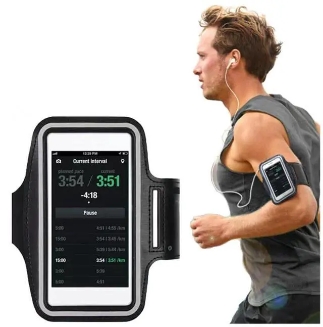 Main image of MP3 Player Sports Armband Case, Adjustable Gym Running Exercises Sports Armband Case Compatible with innioasis G1 G3 G5 Y1 / AGPTEK M3 A02 / AiMoonsa B27 / TIMMKOO Q8 / FiiO Echo Mini MP3 Player