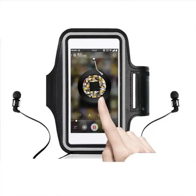 Alt view image 2 of 5 - MP3 Player Sports Armband Case, Adjustable Gym Running Exercises Sports Armband Case Compatible with innioasis G1 G3 G5 Y1 / AGPTEK M3 A02 / AiMoonsa B27 / TIMMKOO Q8 / FiiO Echo Mini MP3 Player