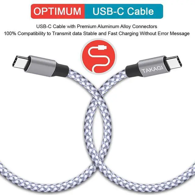 Alt view image 2 of 7 - USB C to USB C Cable,Type C Charger Fast Charging Cable 60W 3ft 3Pack Nylon Braided Data Sync USB C Cable for iPhone 17 16 15 Pro Max,Plus/iPad Mini 6,Pro 12.9/MacBook Pro/Air 4/5/Galaxy S25/S24/S23
