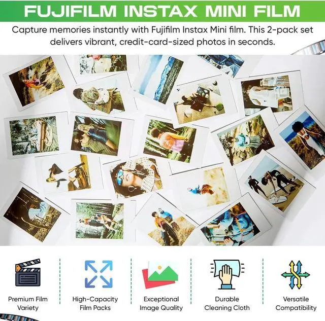 Alt view image 4 of 7 - Instax mini Instant Daylight Film Twin Pack