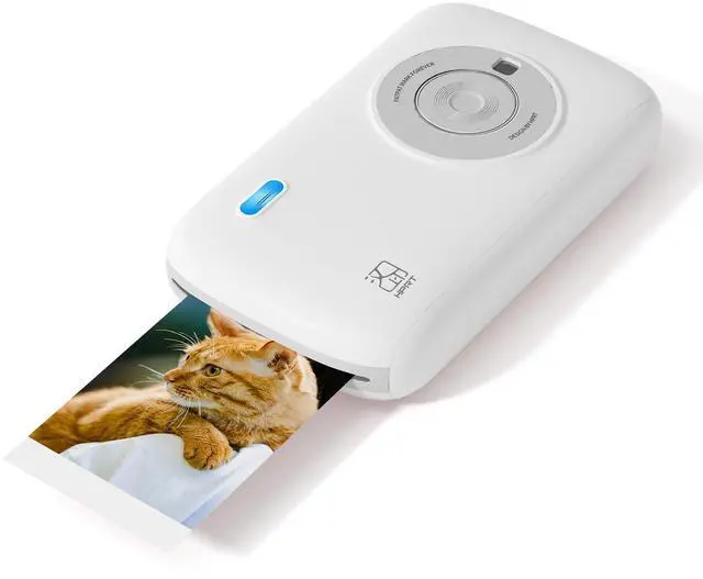 Main image of CP2100 Portable Photo Printer | 2x3 Mini?|?Bluetooth 5.0 & 4-Pass Tech | Photo Printer for iPhone & Android | Instant Color Picture Printer w/10 Paper & Type-C Cable(Grey)