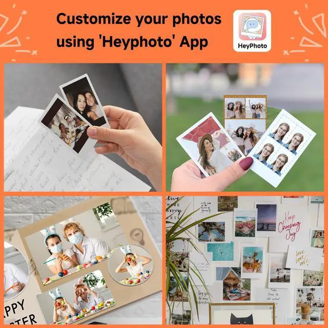Alt view image 3 of 7 - CP2100 Portable Photo Printer | 2x3 Mini?|?Bluetooth 5.0 & 4-Pass Tech | Photo Printer for iPhone & Android | Instant Color Picture Printer w/10 Paper & Type-C Cable(Grey)