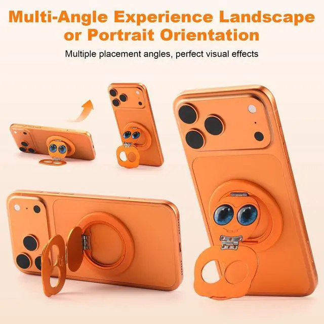 Alt view image 5 of 7 - for Magsafe Phone Grip, Phone Ring Holder Grip- Panda Design 360° Rotation, N52 Strong Magnet, Magnetic Phone Grip for iPhone 17 16 15 14 13 12, The Gift for Love Ones & Friends