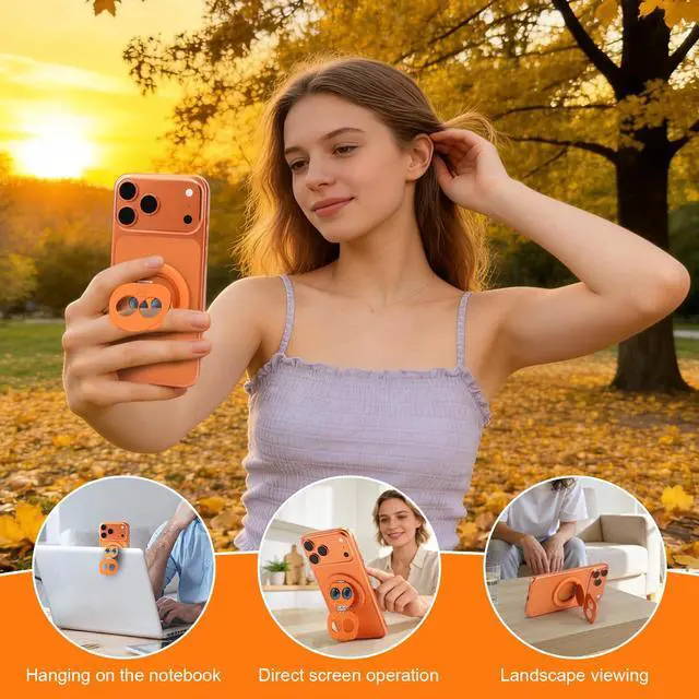 Alt view image 7 of 7 - for Magsafe Phone Grip, Phone Ring Holder Grip- Panda Design 360° Rotation, N52 Strong Magnet, Magnetic Phone Grip for iPhone 17 16 15 14 13 12, The Gift for Love Ones & Friends