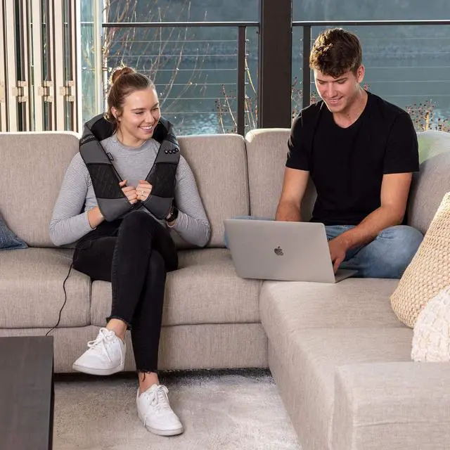 Alt view image 3 of 7 - Massagers for Neck and Back with Heat - Deep Tissue 3D Kneading Pillow, Electric Shiatsu Shoulder Massage, Foot, Legs,Body - Relieve Muscle Pain - Office, Home & Car