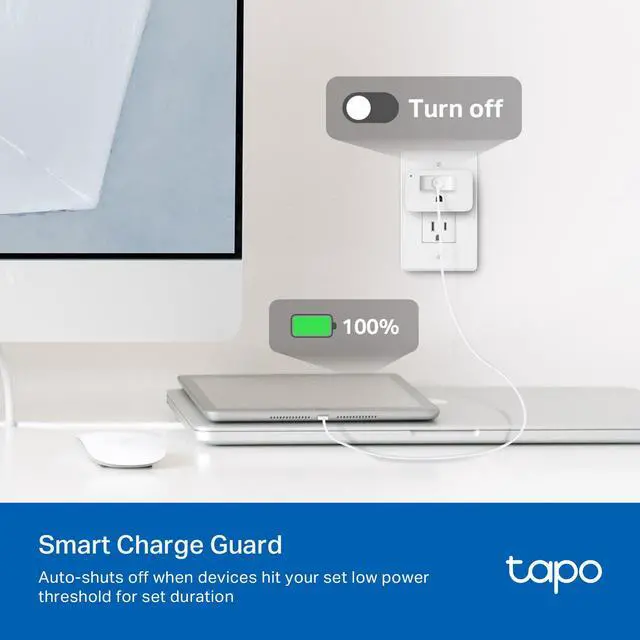 Alt view image 4 of 7 - Smart Plug Wi-Fi Mini, Energy Monitoring, Compatible with Alexa & Google Home & Samsung SmartThings, Timer, 15A/1800W Max, ETL Certified, 2.4G Wi-Fi Only, Tapo P115(2-Pack)