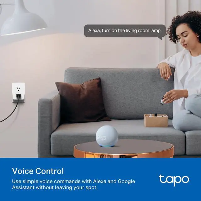 Alt view image 6 of 7 - Smart Plug Wi-Fi Mini, Energy Monitoring, Compatible with Alexa & Google Home & Samsung SmartThings, Timer, 15A/1800W Max, ETL Certified, 2.4G Wi-Fi Only, Tapo P115(2-Pack)