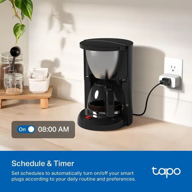 Alt view image 7 of 7 - Smart Plug Wi-Fi Mini, Energy Monitoring, Compatible with Alexa & Google Home & Samsung SmartThings, Timer, 15A/1800W Max, ETL Certified, 2.4G Wi-Fi Only, Tapo P115(2-Pack)
