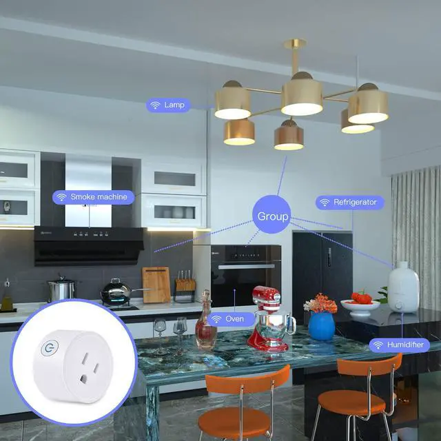 Alt view image 7 of 7 - Smart Plug Mini HomeKit, Smart WiFi Outlet Support Apple HomeKit, Alexa and Google Assistant Voice Control Socket with Timer Schedule and Group Control Apple MFi Certified No Hub Required 2 Pack