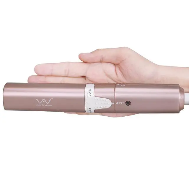 Alt view image 3 of 7 - Mini Travel 2 in 1 Curling Iron Small Hair Straightener and Curler Dual Voltage Flat Iron,1 Inch Hair Iron,Ceramic Portable Curling Wand,for Short Hair,Curls Bangs (Rose Gold)