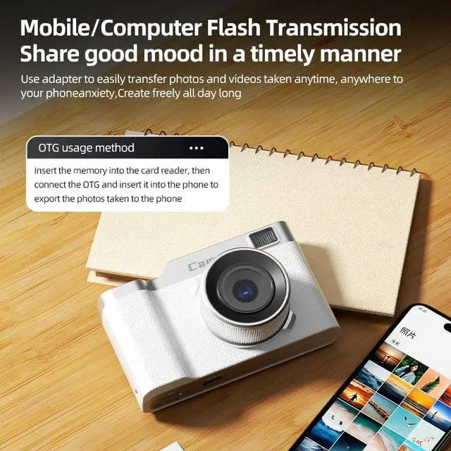 Alt view image 5 of 7 - Autofocus Digital Camera for Photography Vlogging,Built in mini Games and 32GB Memory Card,1080P HD Front and Rear Dual Selfie Digital Camera for Teens Adults