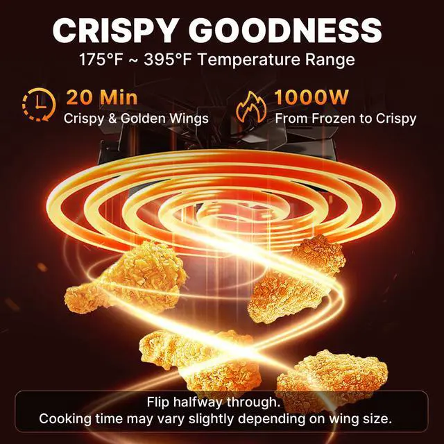 Alt view image 2 of 7 - Compact Air Fryer Small, 2.1QT, 4-in-1 Small Mini Airfryer Compact, Bake, Roast, Reheat, 98% Less Oil, Adjustable Temperature & Timer, Quiet, Nonstick & Dishwasher Safe Basket, BPA-Free, Black