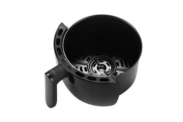 Alt view image 5 of 6 - AirMax Small, Compact Air Fryer Healthy Cooking, 2.1 Qt, Nonstick, User Friendly and Adjustable Temperature Control w/ 30 Minute Timer & Auto Shutoff, Dishwasher Safe Basket, Black (2L)