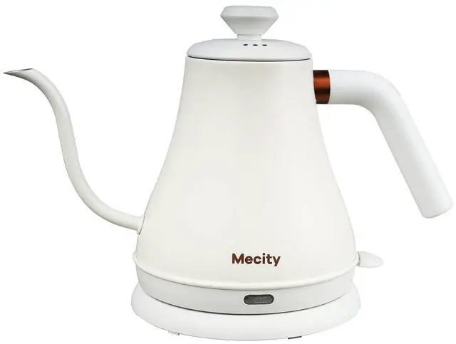 Main image of Electric Kettle Stainless Steel Gooseneck Water Kettle Water Boiler for Pour Over Coffee Fast Heating, Auto Shut Off, 27 fl oz, 1000W, Milk White