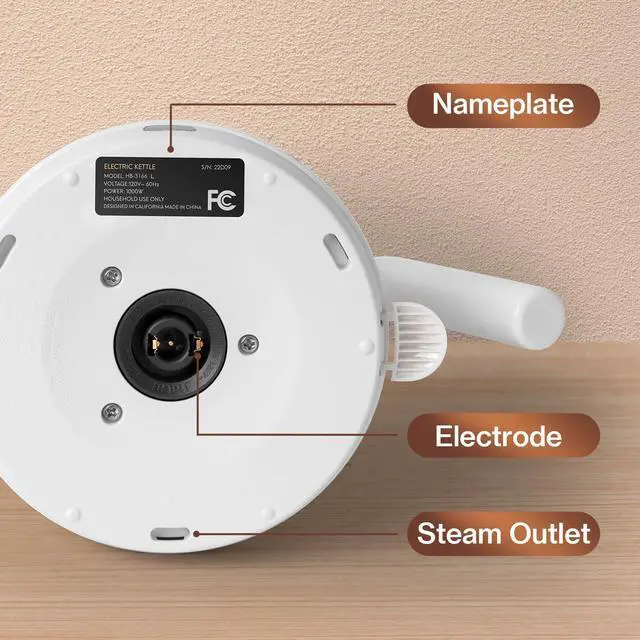 Alt view image 7 of 7 - Electric Kettle Stainless Steel Gooseneck Water Kettle Water Boiler for Pour Over Coffee Fast Heating, Auto Shut Off, 27 fl oz, 1000W, Milk White