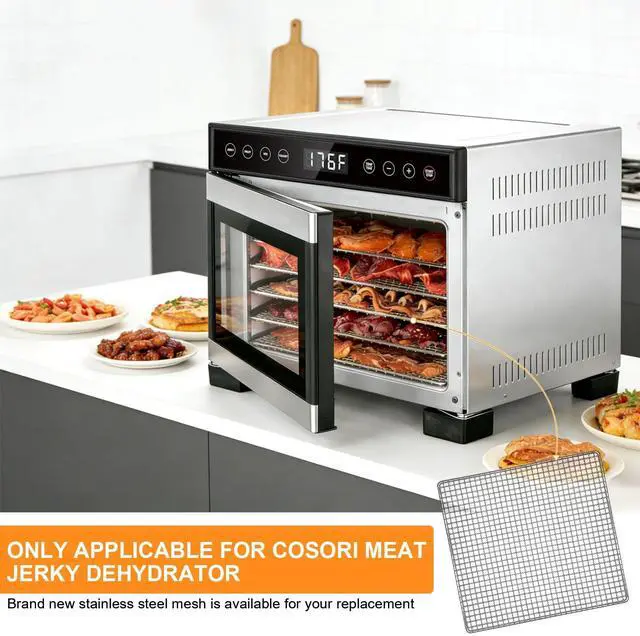 Alt view image 3 of 7 - Dehydrator Accessories for COSORI Food Dehydrator 5PCS Stainless Steel Trays Dryer Machine, 9.6''(L)×9''(W)×0.8''(H) Mesh Trays for COSORI Food Dehydrator, Dishwasher Safe