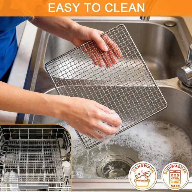 Alt view image 5 of 7 - Dehydrator Accessories for COSORI Food Dehydrator 5PCS Stainless Steel Trays Dryer Machine, 9.6''(L)×9''(W)×0.8''(H) Mesh Trays for COSORI Food Dehydrator, Dishwasher Safe