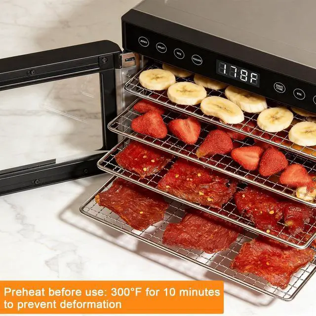 Alt view image 6 of 7 - Dehydrator Accessories for COSORI Food Dehydrator 5PCS Stainless Steel Trays Dryer Machine, 9.6''(L)×9''(W)×0.8''(H) Mesh Trays for COSORI Food Dehydrator, Dishwasher Safe
