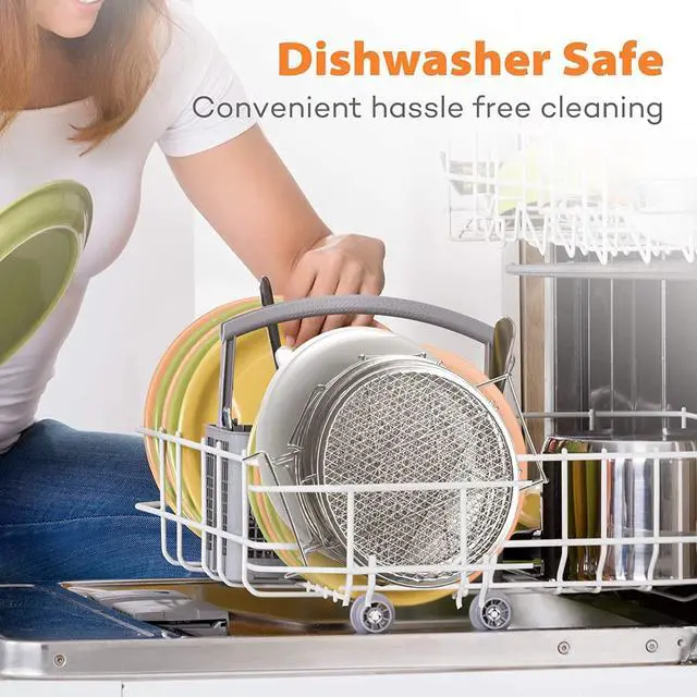 Alt view image 5 of 7 - Dehydrator Rack Compatible with Instant Pot 6 Quart Stainless Steel Stand Accessories for Air Fryer Crisp Lid