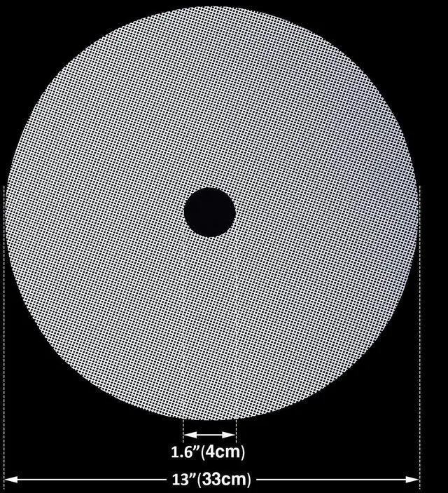 Alt view image 2 of 7 - 4 Pcs 13 Inch Round Silicone Dehydrator Sheets Non Stick Food Dehydrator Mats Reusable Silicone Steamer Mesh Baking Mat for Fruit Dryer