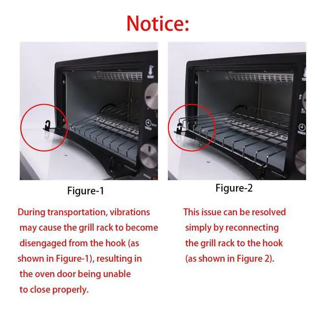 Alt view image 7 of 7 - Countertop 9.6L 4 Slices Small Toaster Oven Compact Size, Even Heating, For Toast, 8" PizzaBake and Broil in Apartment, Dorm, Suitable For 2-3 Persons