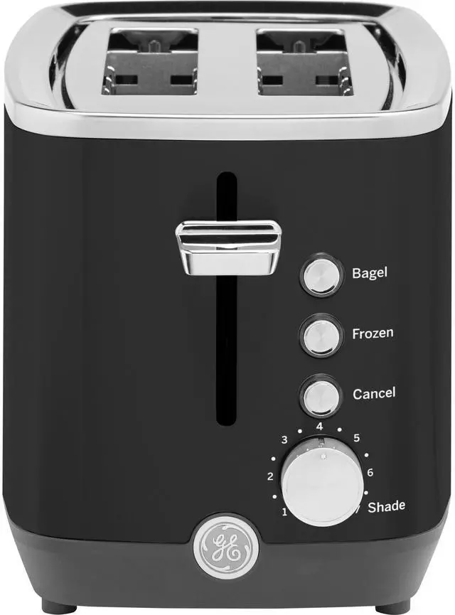 Main image of 2 Slice Black Stainless Steel Toaster, Extra Wide Slots for Toasting Bagels, Breads, Waffles & More, 7 Adjustable Shade Settings, Removable Crumb Tray, Countertop Kitchen Essentials, 850 Watts
