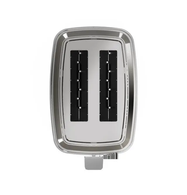 Alt view image 7 of 7 - 2 Slice Black Stainless Steel Toaster, Extra Wide Slots for Toasting Bagels, Breads, Waffles & More, 7 Adjustable Shade Settings, Removable Crumb Tray, Countertop Kitchen Essentials, 850 Watts