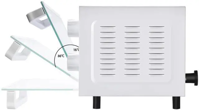 Alt view image 6 of 6 - Mainstays 4 Slices Toaster Oven with 3 Settings, includes Baking Rack and Pan, Arctic White, New