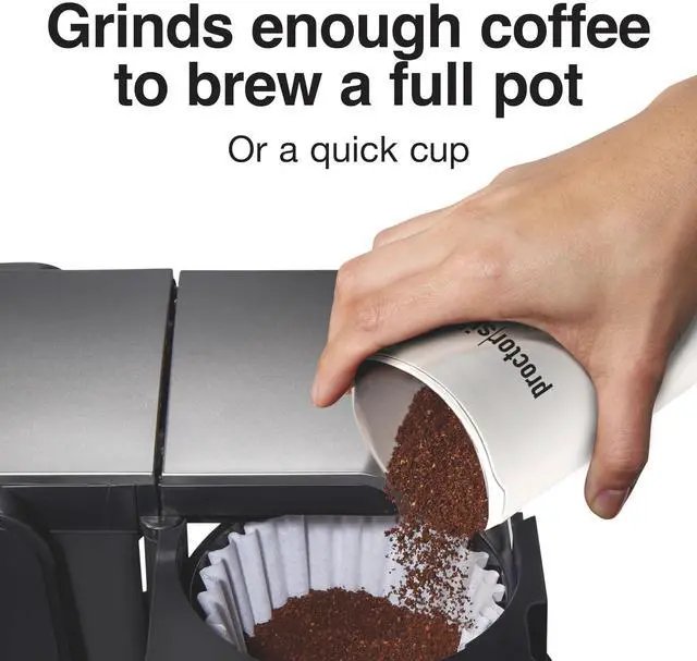 Alt view image 5 of 7 - Electric Coffee Grinder for Beans, Spices and More, Stainless Steel Blades, 12 Cups, White