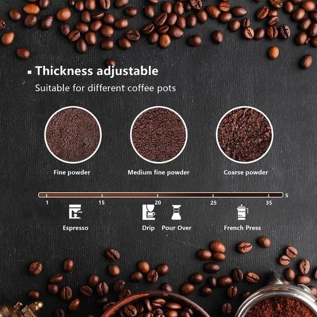 Alt view image 5 of 6 - Electric Coffee Grinder & Spice Grinder, 150W Fast Grinding with Stainless Steel Blades | for Coffee Beans, Spices, Seeds, Herbs | Dry Food Mill | Mini Kitchen Grinder (With handle)