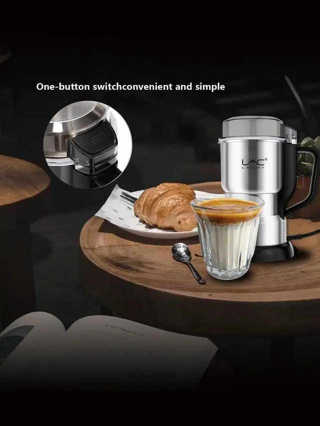 Alt view image 6 of 6 - Electric Coffee Grinder & Spice Grinder, 150W Fast Grinding with Stainless Steel Blades | for Coffee Beans, Spices, Seeds, Herbs | Dry Food Mill | Mini Kitchen Grinder (With handle)