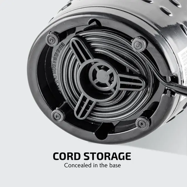 Alt view image 7 of 7 - Electric Coffee Grinder, Coffee Mill and Spice Grinder with 2.5oz Capacity, 150W Motor, One Touch Push-Button & Stainless Steel Blades for Uniform Grinding of Beans, Herb or Nuts, Black CG225B