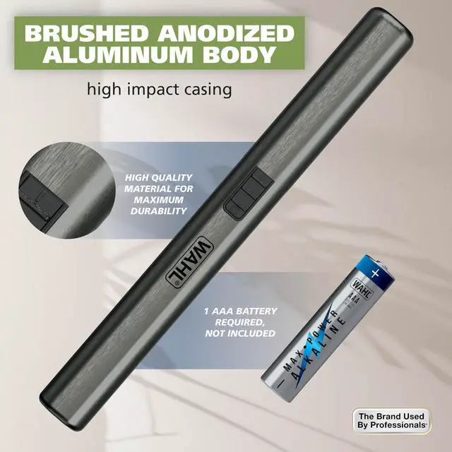 Alt view image 6 of 7 - Micro Groomsman Battery Personal Trimmer for Hygienic Grooming with Rinseable, Interchangeable Heads for Eyebrows, Neckline, Nose, Ears, & Other Detailing - 05640-600