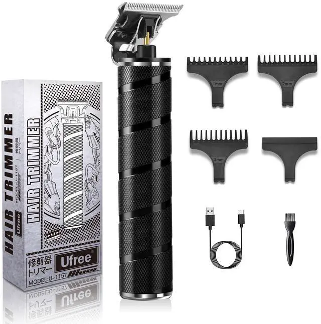 Main image of Mens Beard Trimmer, Zero Gapped T Blade Liners, Cordless Hair Clippers, Electric Razor Shavers for Men, Grooming Kit for Hair Cutting, Gifts for Men(Black)