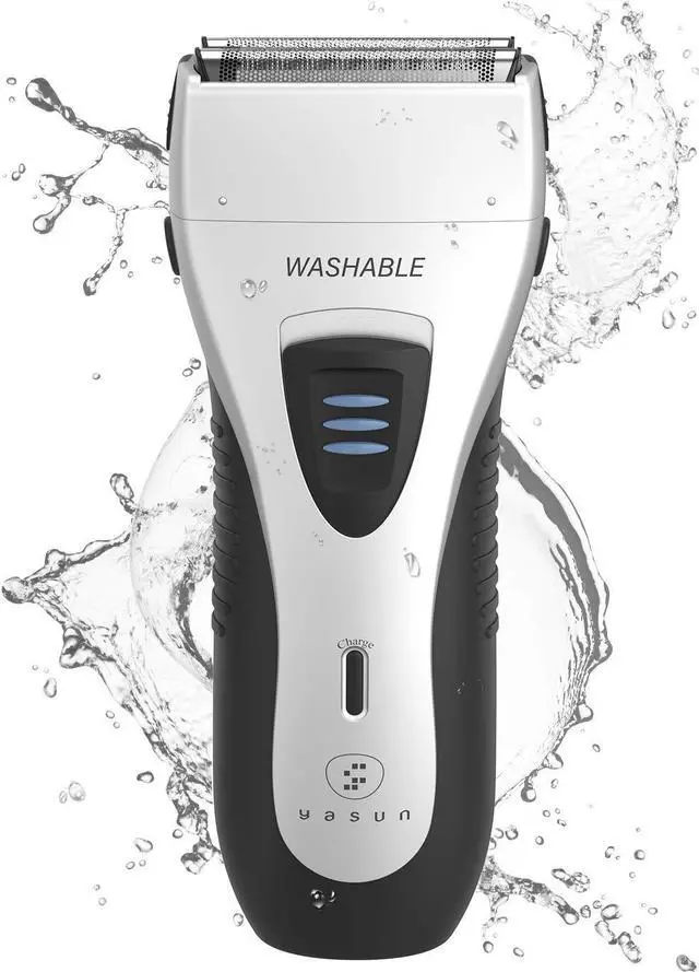 Main image of Foil Shaver - Electric Razor, Wet/Dry IPX7 Waterproof, Pop-up Beard Trimmer, Cordless Rechargeable Mens Razor - YS5800 Silver & Black