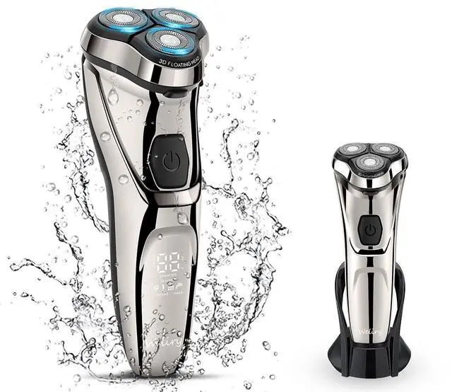 Main image of Electric Razor for Men Shaver Mens for Shaving with Pop-up Trimmer Electric Rotary Shavers for Men Wet & Dry Cordless Waterproof USB Rechargeable