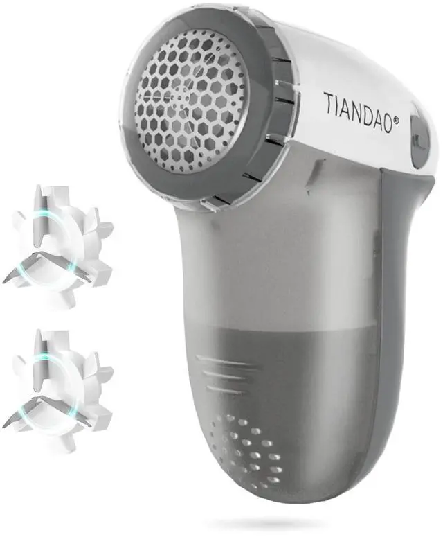 Main image of Electric Fabric Shaver and Lint Remover, Portable Fuzz Remover for Clothes and Furniture, Battery Operated, Easy to Use and Clean, Suitable for Sweaters, Blankets.Grey